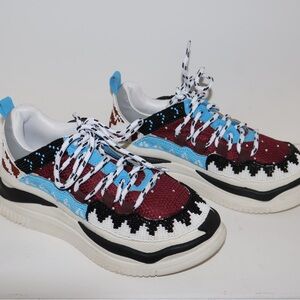 Farm Rio MultiColor Beaded Sneakers Women’s 6.5, EU 37